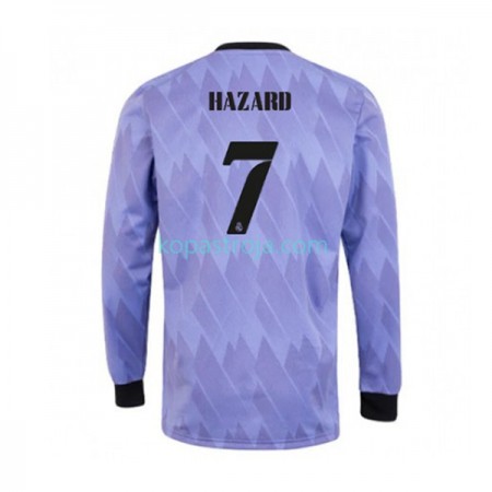 Billiga Fotbollströjor Real Madrid Eden Hazard 7 Borta tröja 2022/23 Långärmad